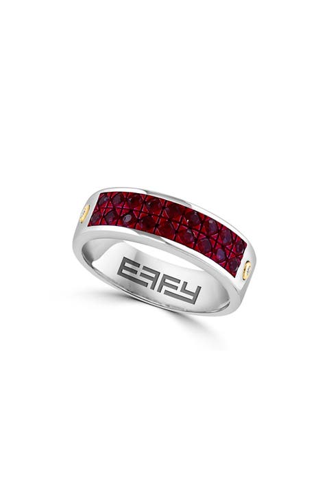 Ruby & Diamond Ring - 0.02ct.