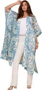 Roaman's Plus Size Flowy Chiffon Duster