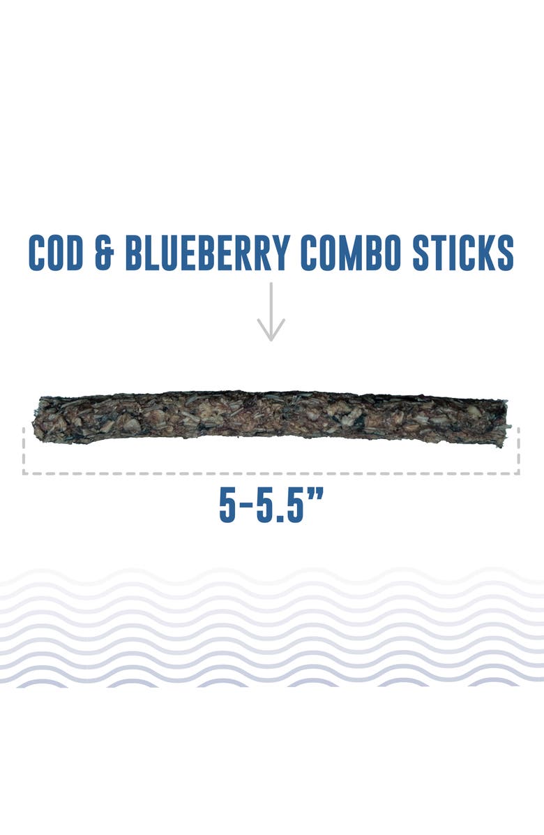 ICELANDIC+ Combo Sticks Cod & Blueberry 2oz, Dog Treats, Alternate, color, Multicolored
