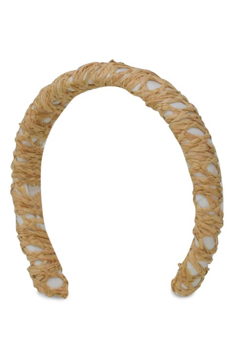 Emma Straw & Cotton Headband