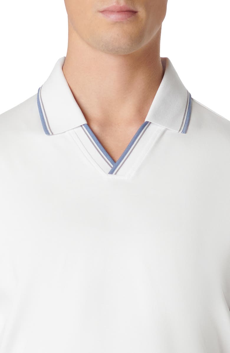 Bugatchi Tipped Johnny Collar Polo, Alternate, color, 