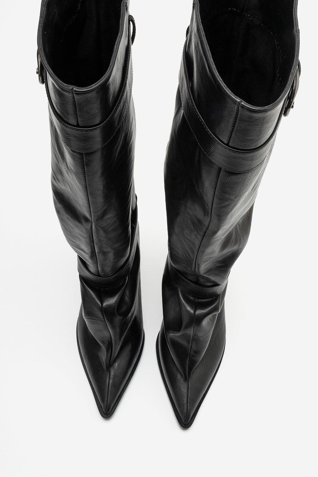 Marcella Stiletto Knee High Boot, Alternate, color, Black