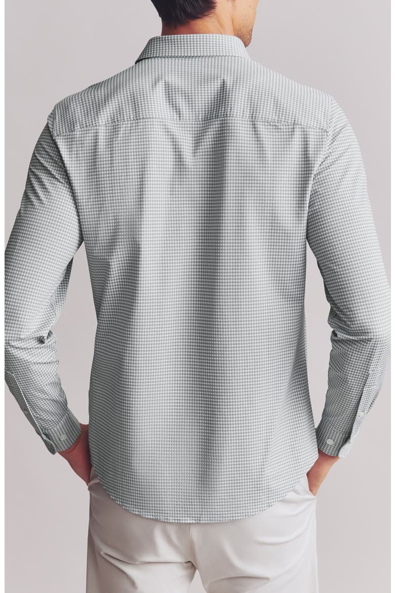 Commuter Slim Fit Button-Up Shirt, Alternate, color, SEAGRASS GREEN CHECK