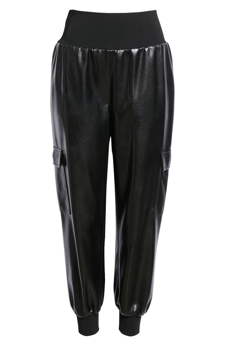 Cinq à Sept Giles Faux Leather Jogger Pants, Alternate, color, 