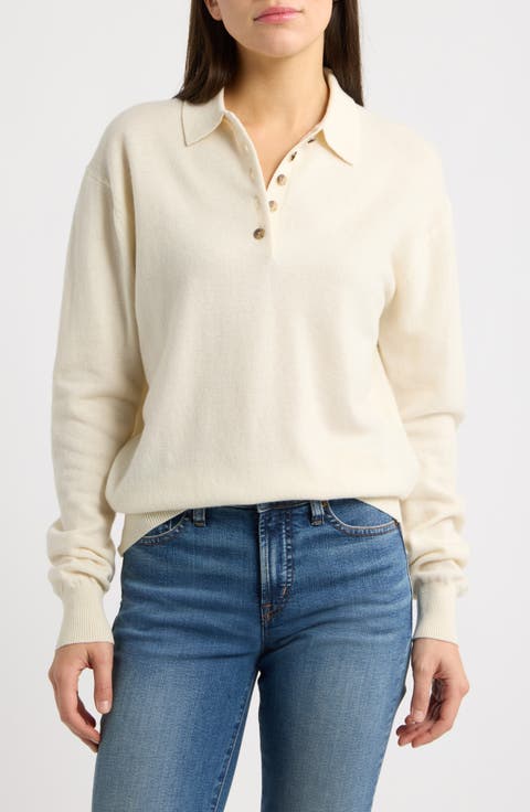 Soft Wool Polo Sweater