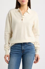 Madewell Soft Wool Polo Sweater
