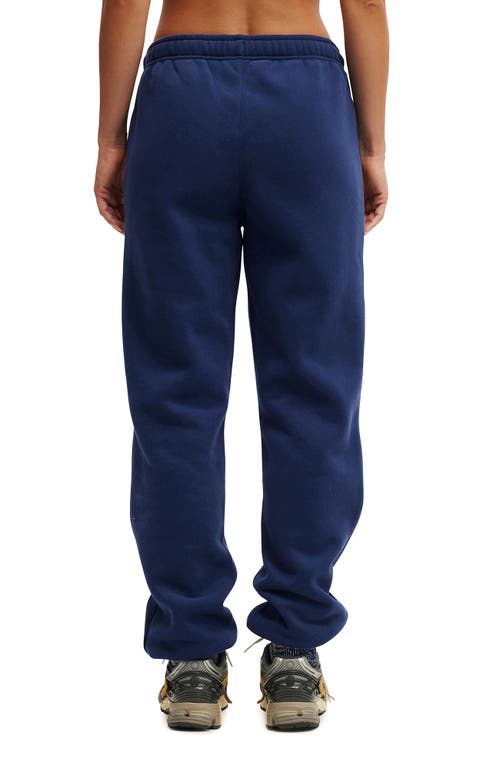Cotton On Body Active Plush Essential Gym Trackpant In Blue