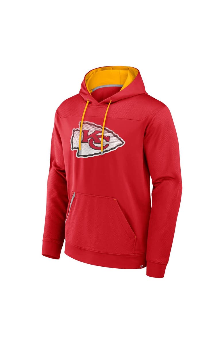 FANATICS Men's Fanatics Red Kansas City Chiefs Defender Pullover Hoodie, Alternate, color, 