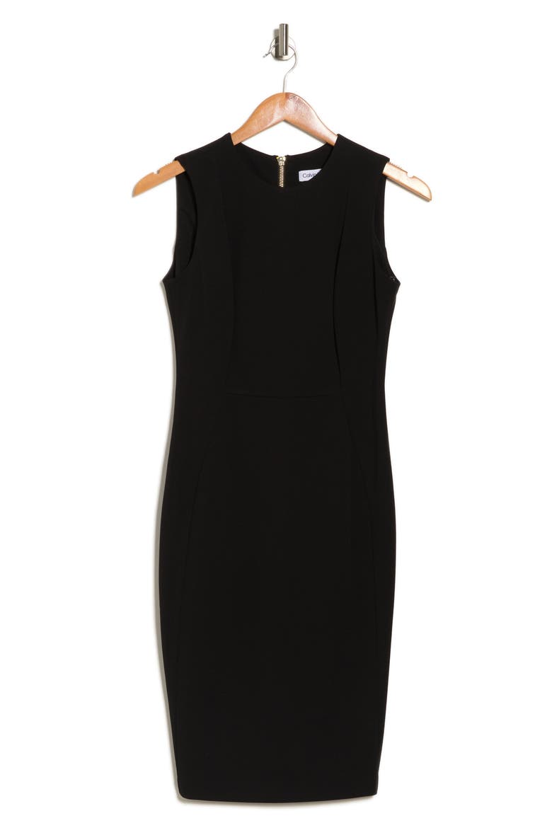Sleeveless Sheath Dress, Alternate, color, BLACK