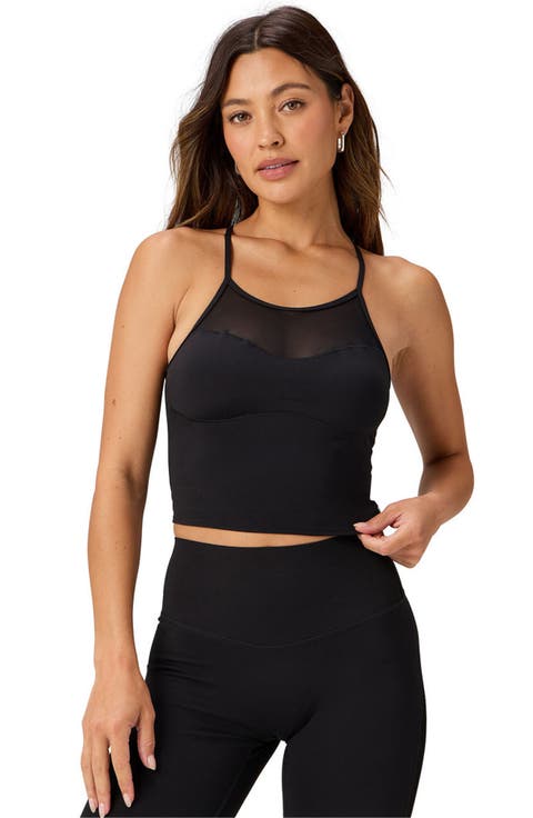 Pureluxe Mesh Built-in Bra Tank