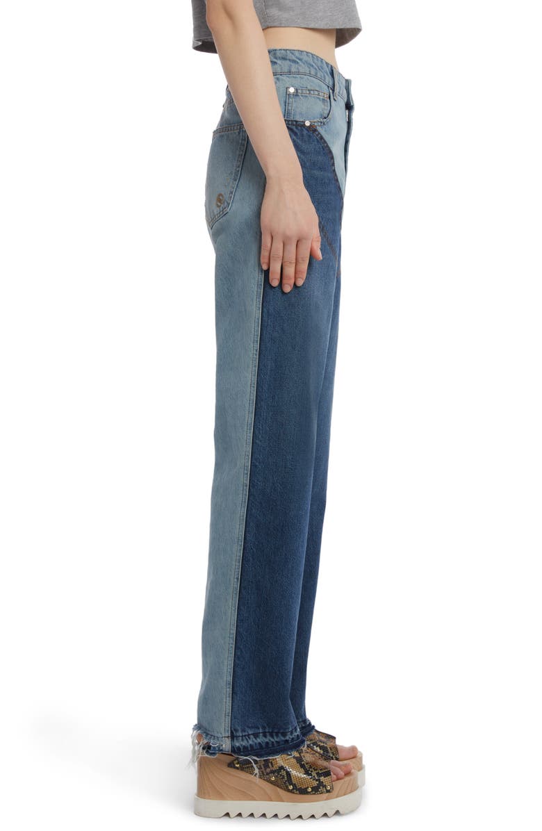 Stella McCartney Chap Effect Nonstretch Denim Jeans, Alternate, color,