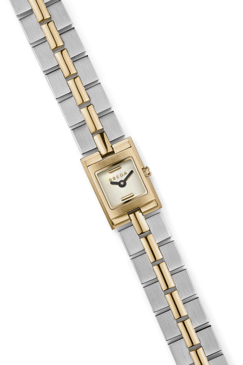 Relic Square Bracelet Watch, 16mm, Alternate, color, TWO TONE
