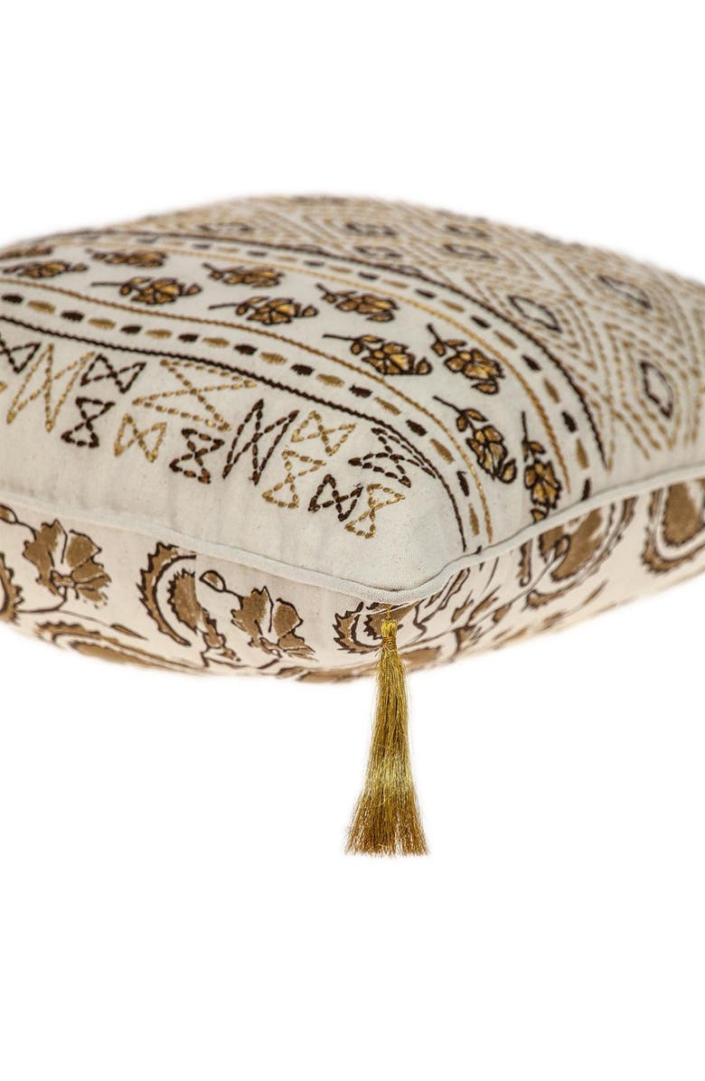 PARKLAND COLLECTION Marjoram Tapestry Throw Pillow, Alternate, color, Beige