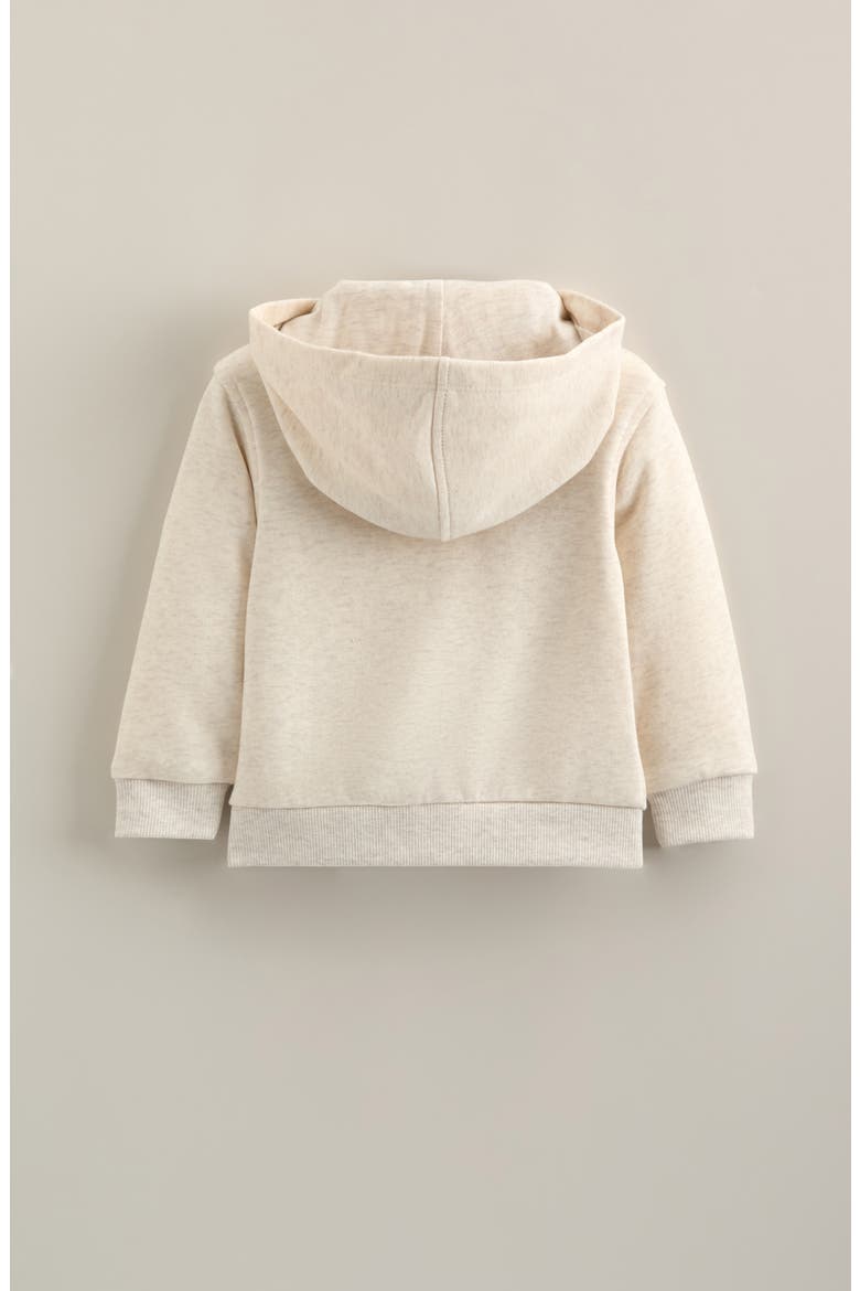 Zip Hoodie, Alternate, color, BEIGE OATMEAL LIGHT HEATHER