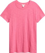 Caslon® Cotton Blend Crewneck T-Shirt