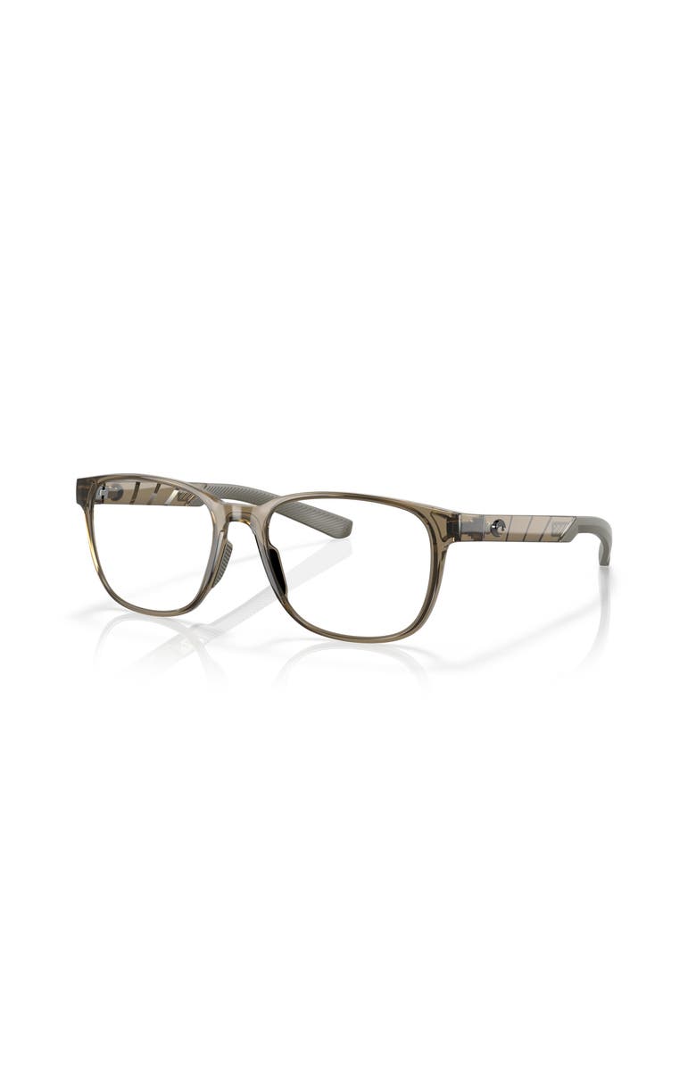 Costa 49mm Rectangle optical glasses, Main, color, Brown