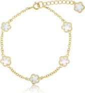 The Lovery Fine Jewelry Mother of Pearl Spring Flower Bracelet