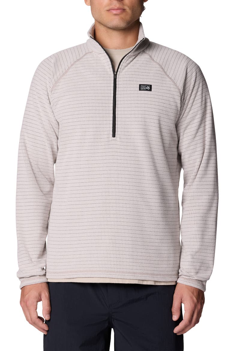 Summit Grid Half-Zip, Main, color, CITY FOG