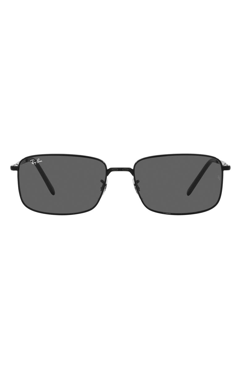 Ray-Ban 57mm Rectangular Sunglasses, Main, color, 