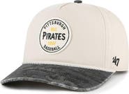 '47 Men's '47 Cream/Black Pittsburgh Pirates Fiji Rope Hitch Adjustable Hat