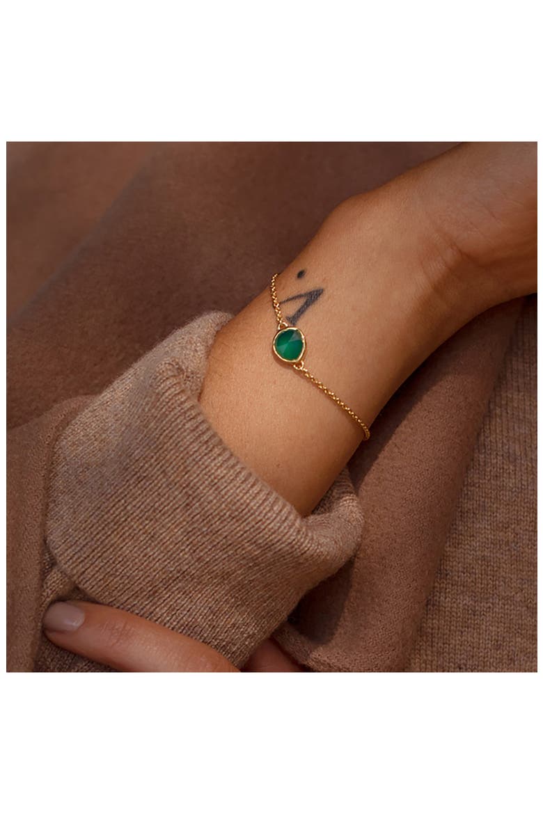 Mini Siren Fine Chain Bracelet, Alternate, color, YELLOW GOLD