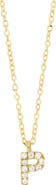 Bony Levy Icon Pavé Diamond Initial Pendant Necklace