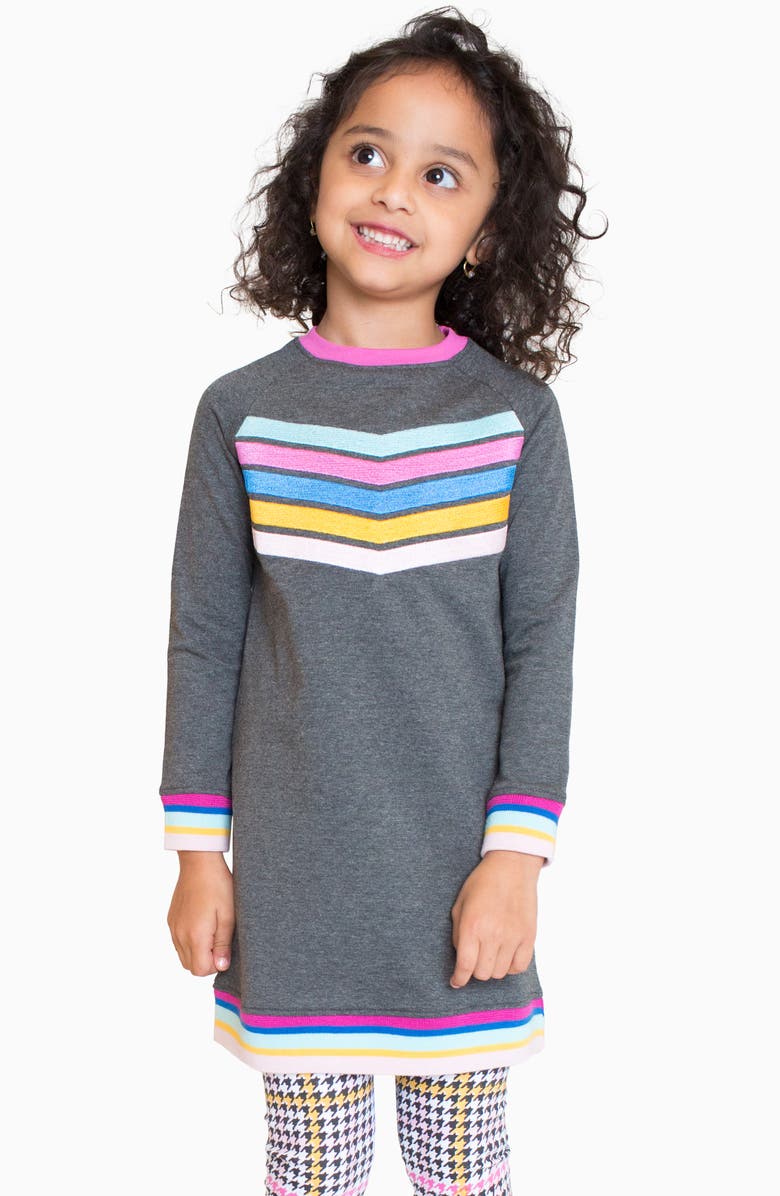 art & eden Janine Charcoal Dress, Alternate, color,