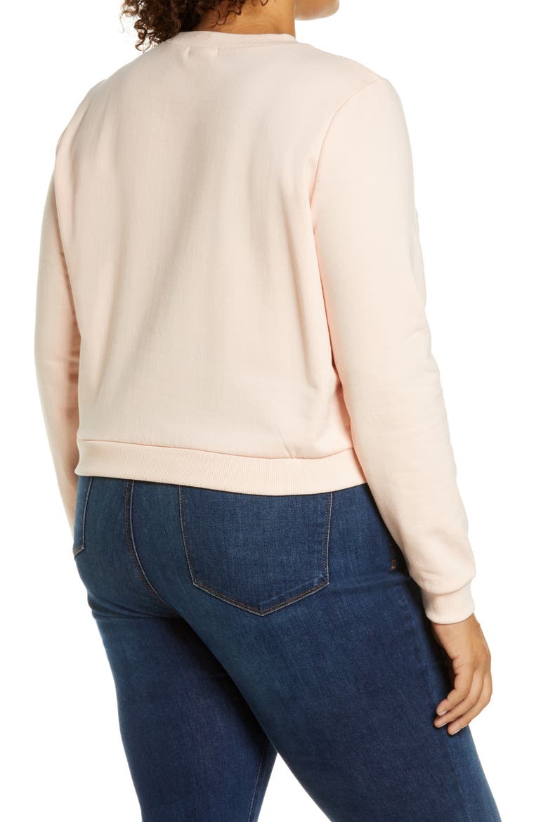 Tie Dye Crewneck Sweatshirt, Alternate, color, PINK BE THE CHANGE