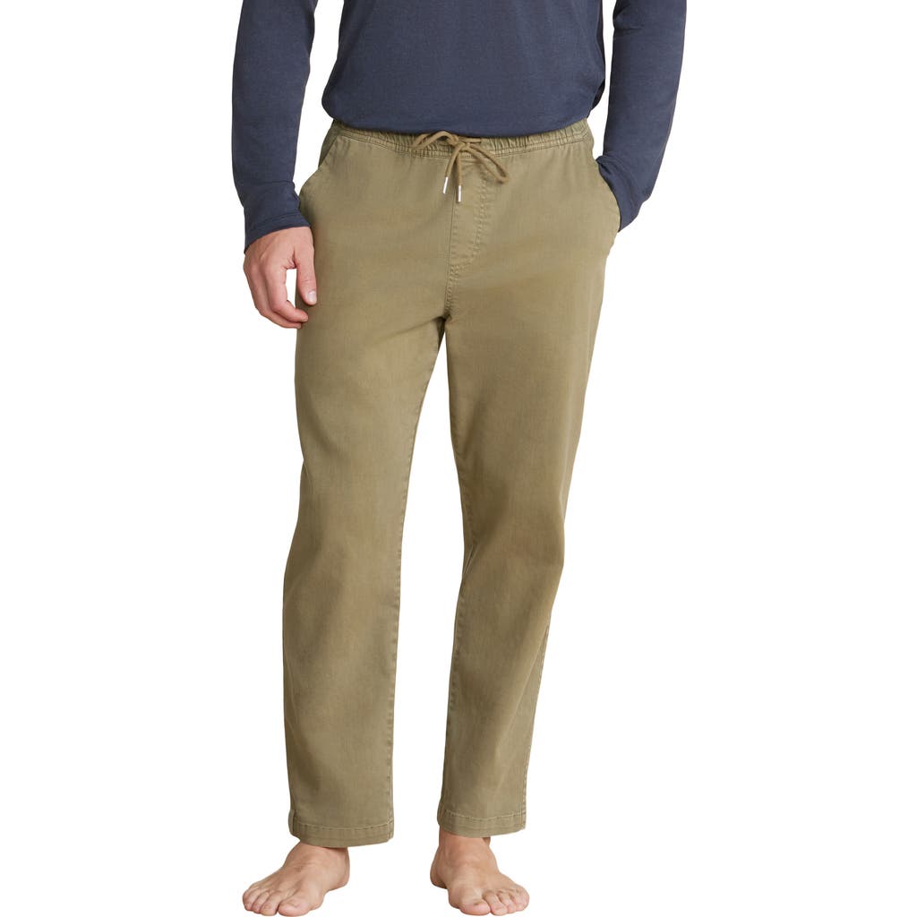 Barefoot Dreams Malibu Collection® Stretch Cotton Twill Pants In Green