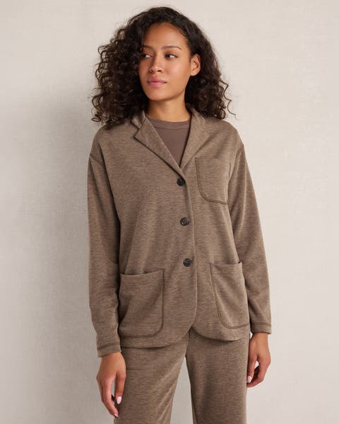 Soft Knit Collared Jacket