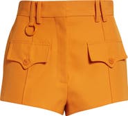 Zimmermann Kindred Spirit Alchemy High Waist Wool Blend Mini Shorts