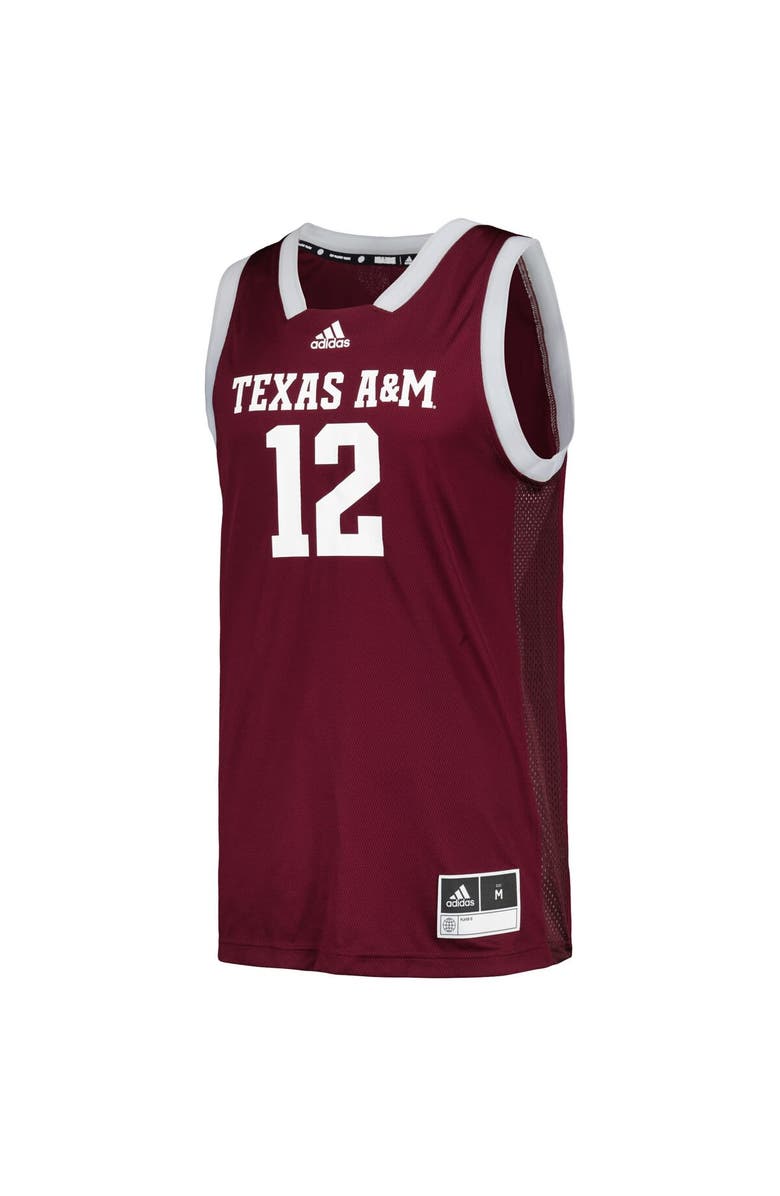 adidas Men's adidas #12 Maroon Texas A&M Aggies Team Swingman Jersey, Alternate, color, Maroon