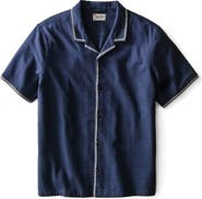Marine Layer Embroidered Slub Cotton Camp Shirt