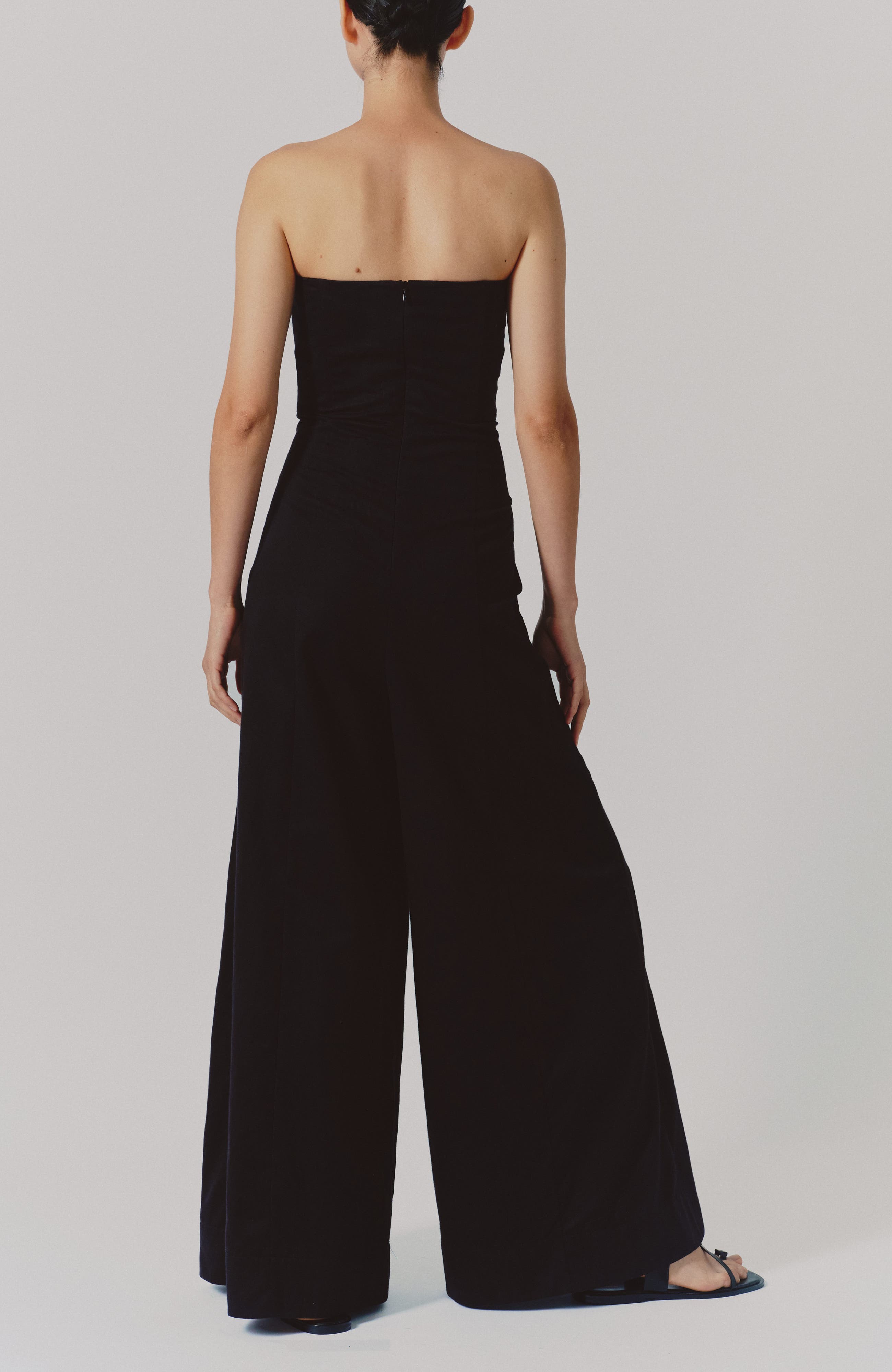 Tabio Strapless Cotton Jumpsuit - image 2