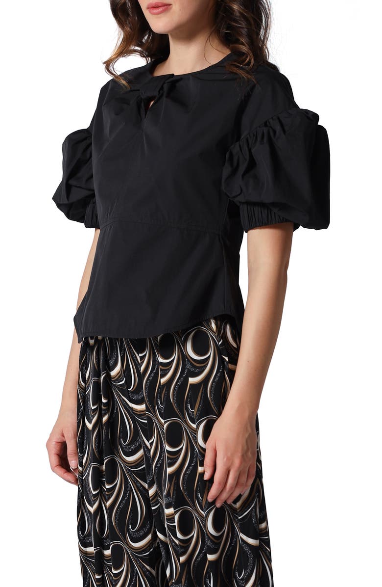 GRACIA Cutout Puff Sleeve Top, Alternate, color, 