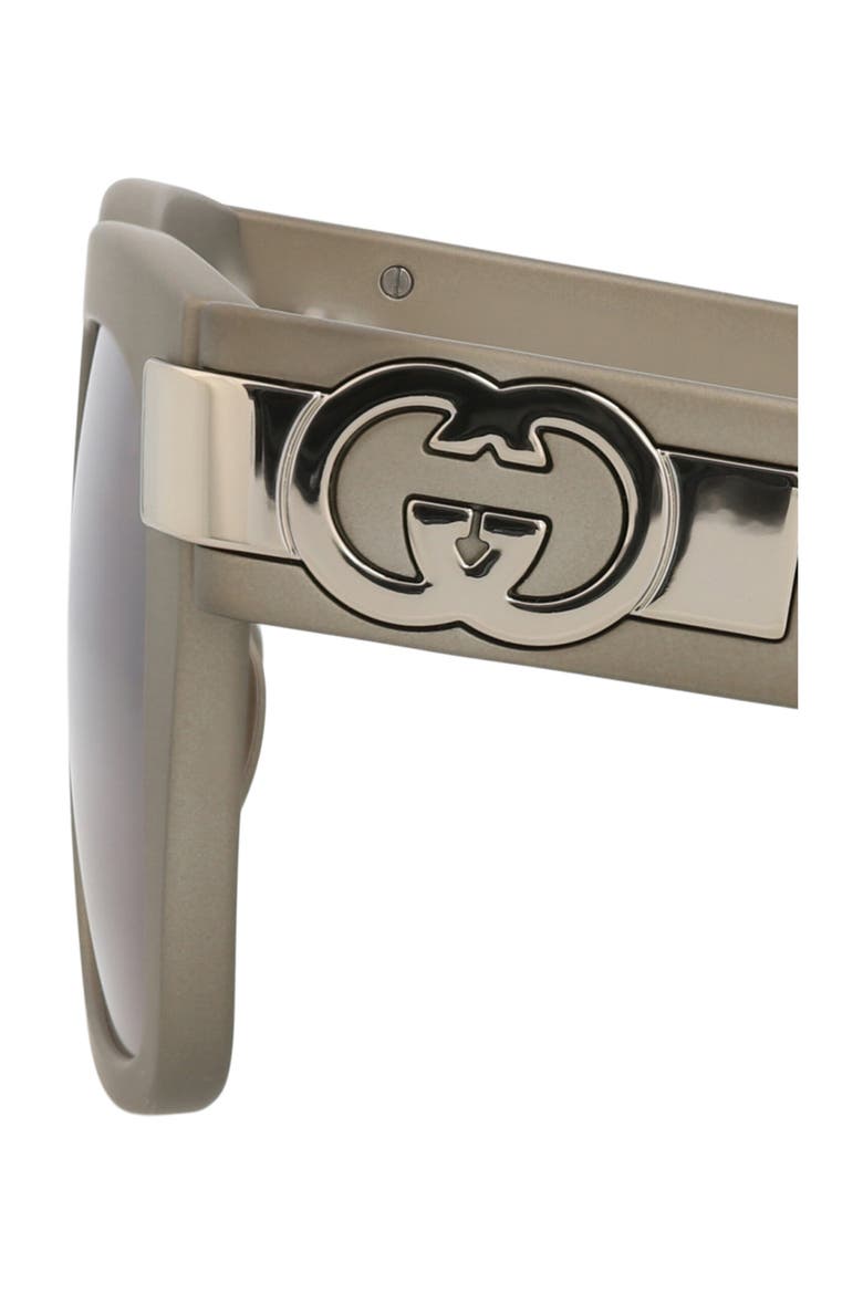 51mm Square Sunglasses, Alternate, color, GREY GREY BROWN