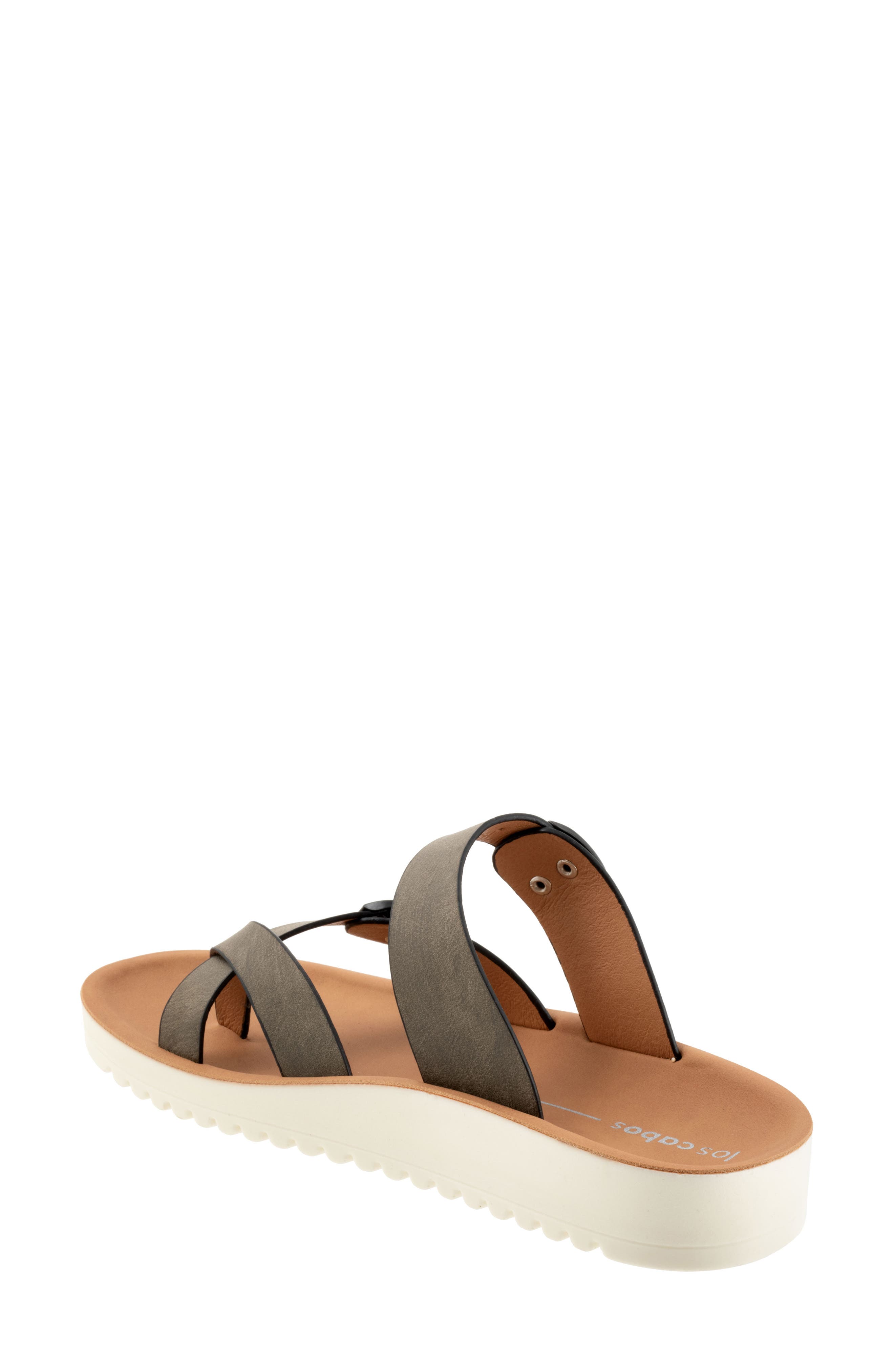 Nin Double Buckle Slide Sandal, Alternate, color, KHAKI