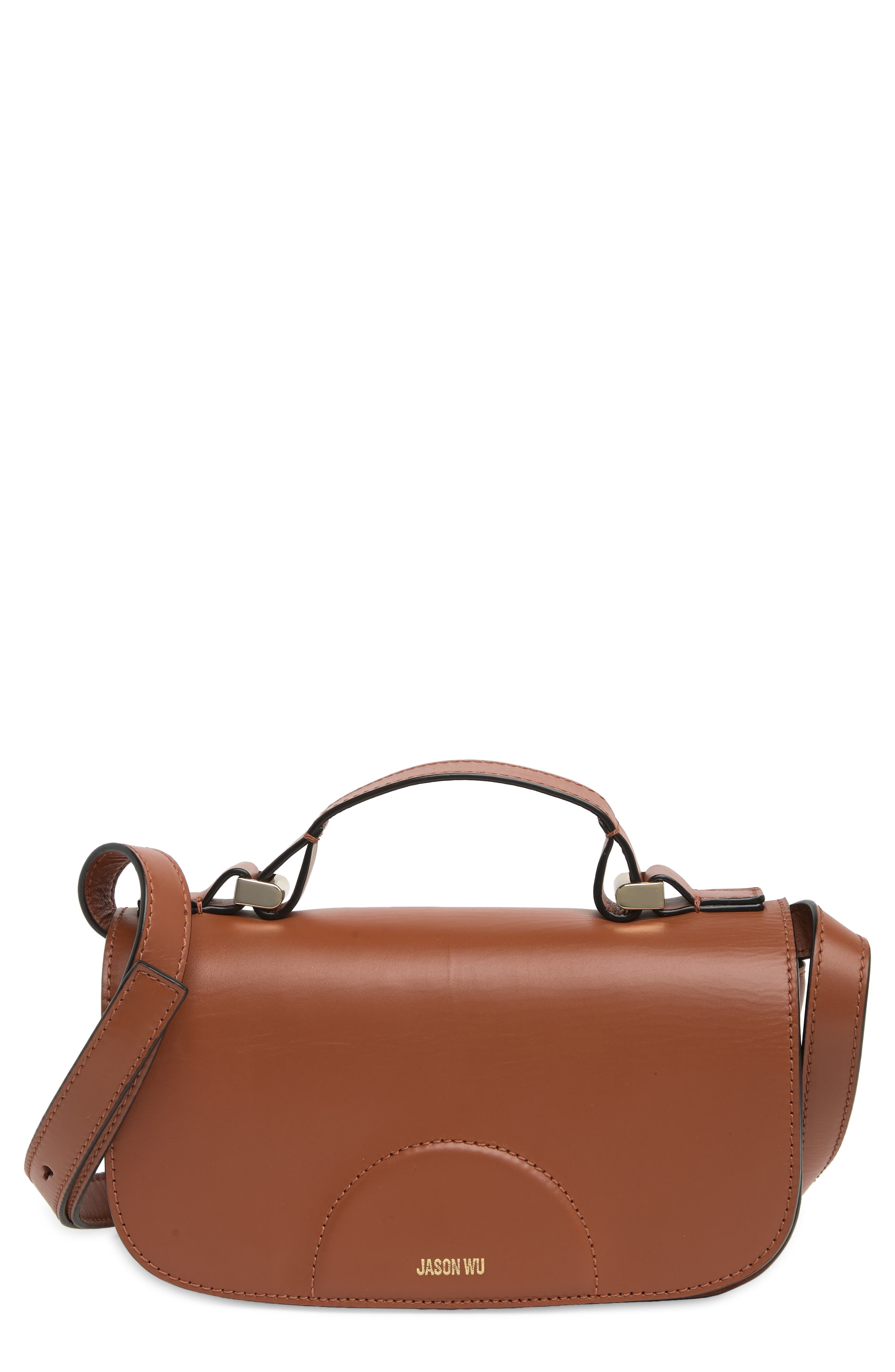 JASON WU Elsa Leather Crossbody Bag, Main, color, 