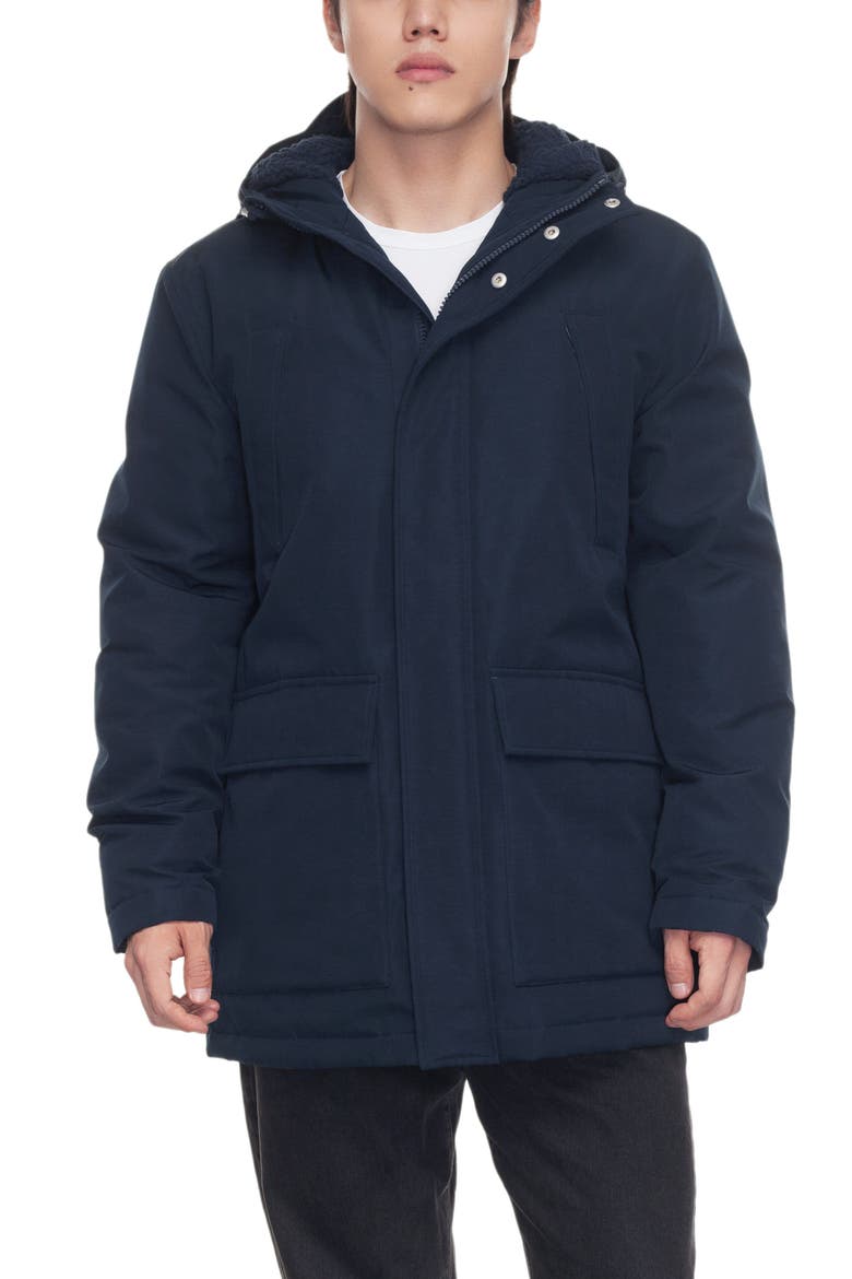 Ultimate Winter Parka with Fleece-Lined Hood, Main, color, Navy