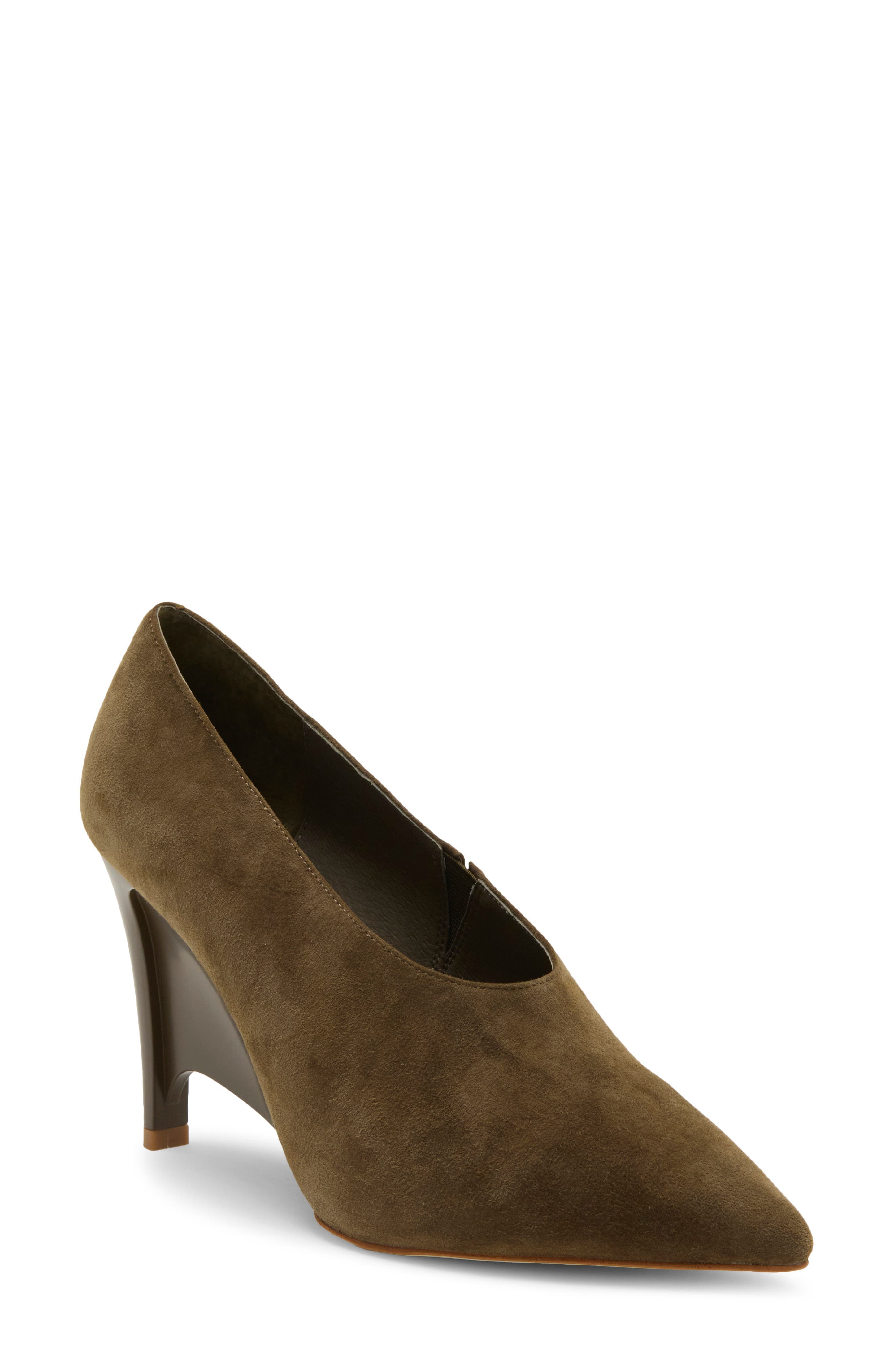 OLIVE SUEDE