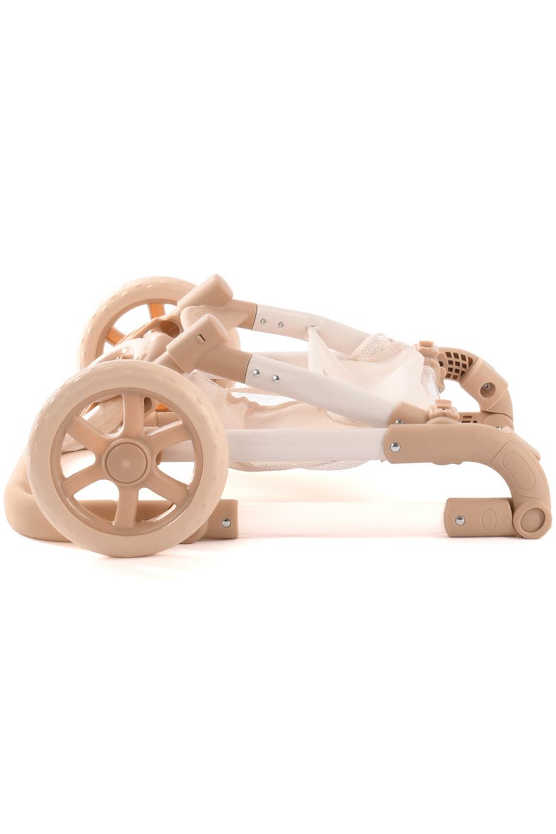 Teddy Single Doll Pram Beige & Bear Convertible 2 In 1, Kids 3+, Alternate, color, Beige