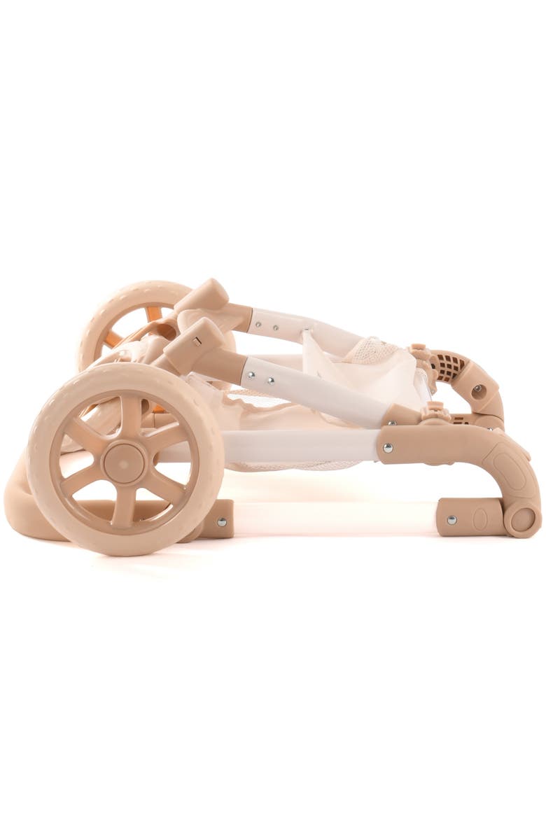 Roma Prams Teddy Single Doll Pram Beige & Bear Convertible 2 In 1, Kids 3+, Alternate, color, Beige
