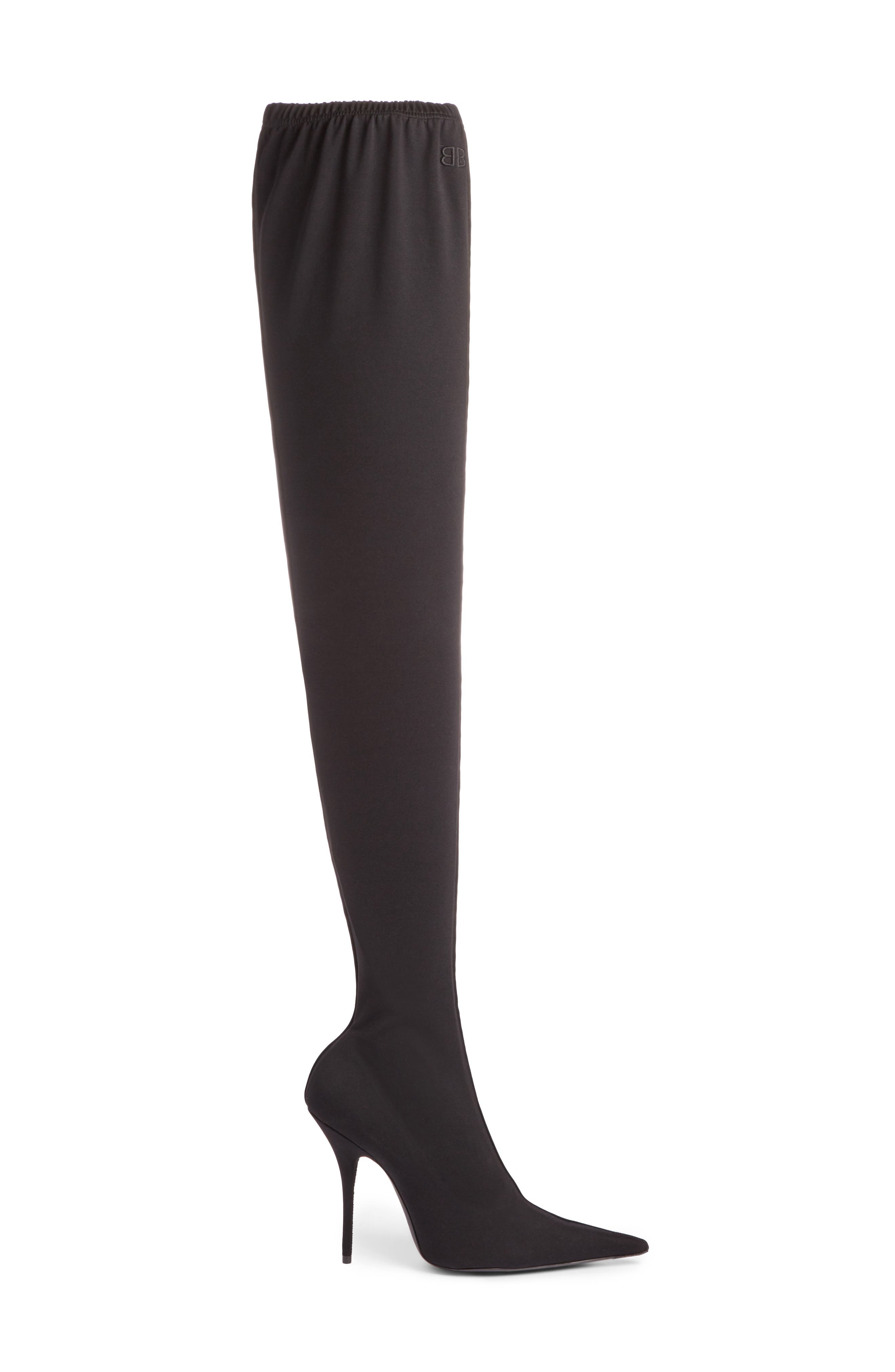 Balenciaga Thigh High Boot, Alternate, color, 