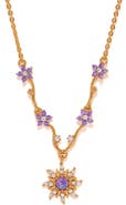 Girls Crew Disney Tangled Cubic Zirconia Pendant Necklace