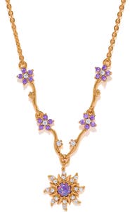 Girls Crew Disney Tangled Cubic Zirconia Pendant Necklace