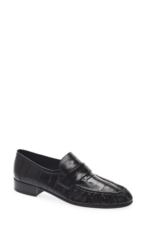 The Row Soft Eelskin Loafer In Multi