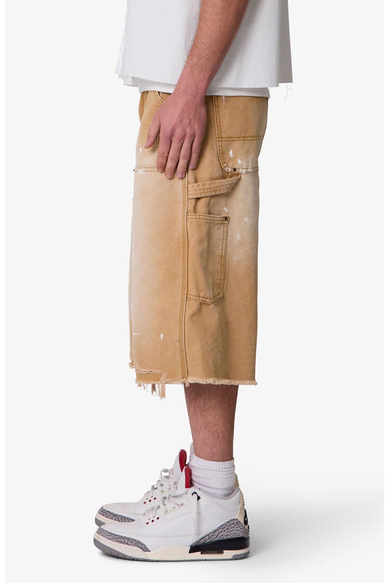 Ultra Baggy Denim Shorts, Alternate, color, TAN