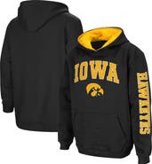COLOSSEUM Youth Colosseum Black Iowa Hawkeyes 2-Hit Team Pullover Hoodie