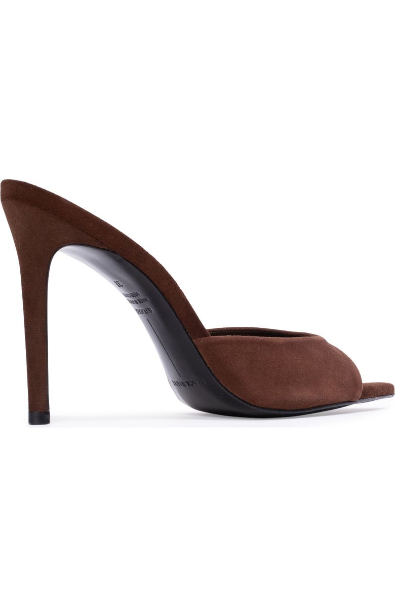 BLACK SUEDE STUDIO Brea Suede Mule, Alternate, color, Brownie Suede