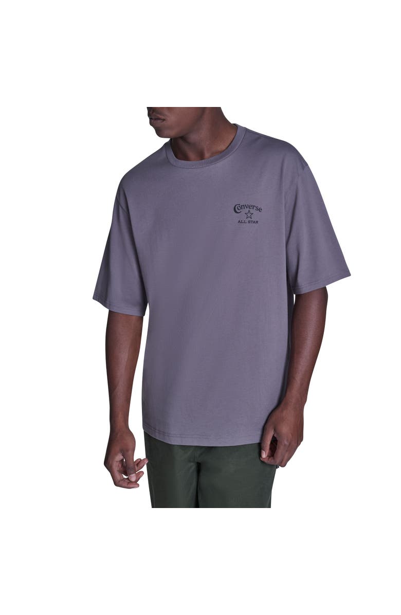 Converse Heritage Wordmark Relaxed T-Shirt, Main, color, Darker Grey